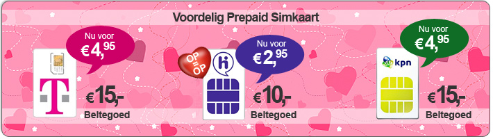 opruiming prepaid simkaard van t-mobile, hi en kpn