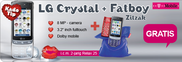 Gratis LG Crystal + Fatboy Original cadeau t.w.v. 179 icm 2 jaar Relax 25