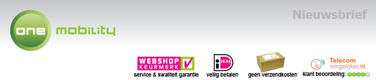 One Mobility - Nieuwsbrief Maart 2010 - veilig en betrouwbaar, kan met ideal betalen, en geen verzendkosten